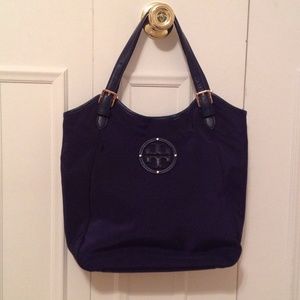Authentic Navy Tory Burch tote